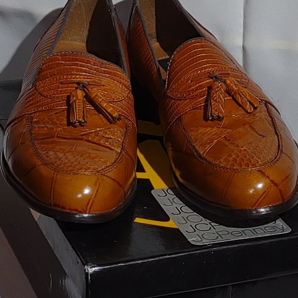 Stacy Adams Santana mustard tasseled loafers, size 11M - Picture 1 of 4